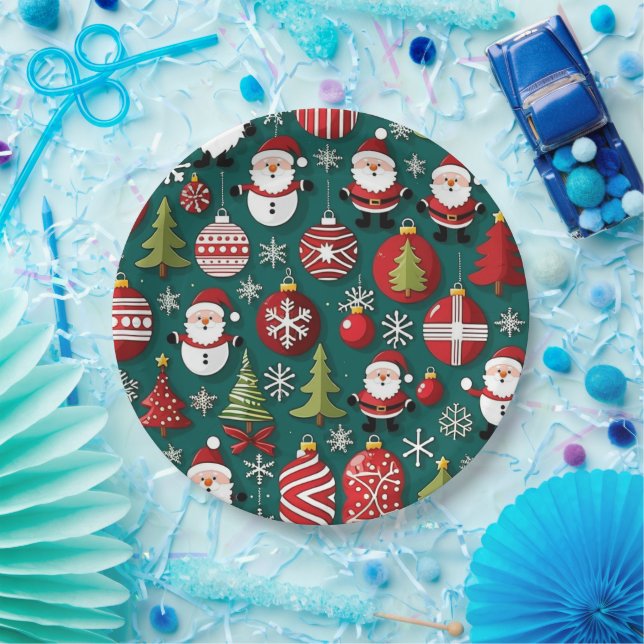 Weihnachtszeit Pappteller (Party)