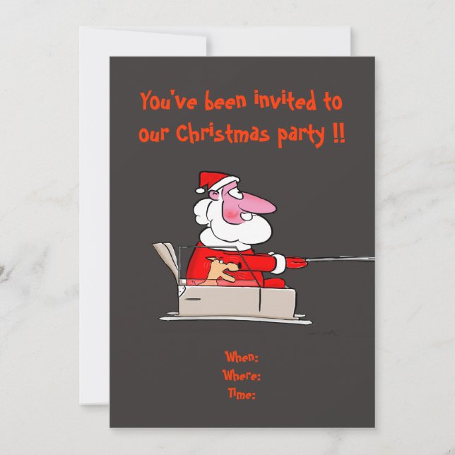 Weihnachtszeit-Party Einladung (Vorderseite)