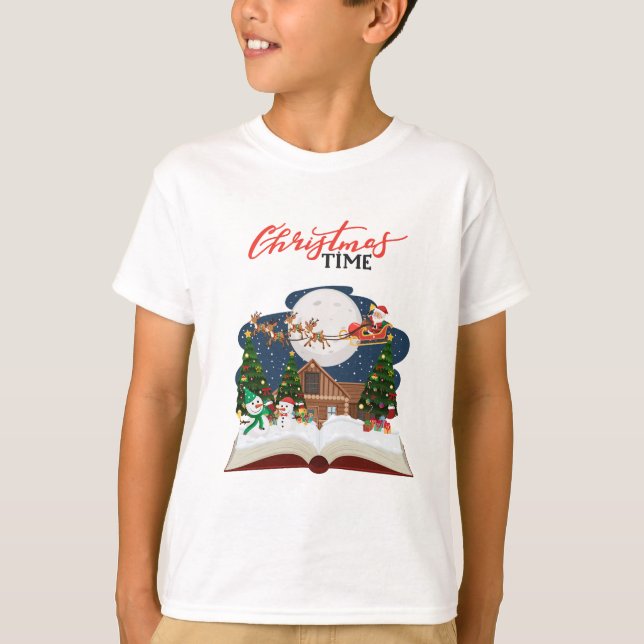 Weihnachtszeit T - Shirt des Kindes (Vorderseite)