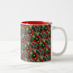 Weihnachtszeit-Tasse Zweifarbige Tasse