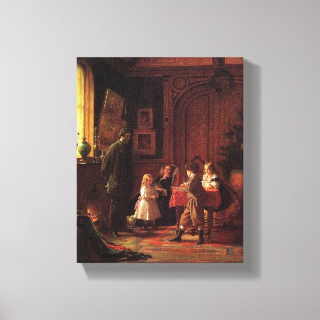 Weihnachtszeit (Vintage Weihnachtszeit) Leinwanddruck (Vorderseite)