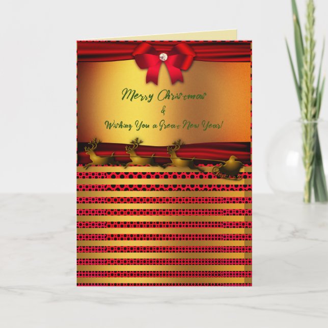 Weihnachtszeit / Weihnachtsfeiertag Karte (Vorderseite)