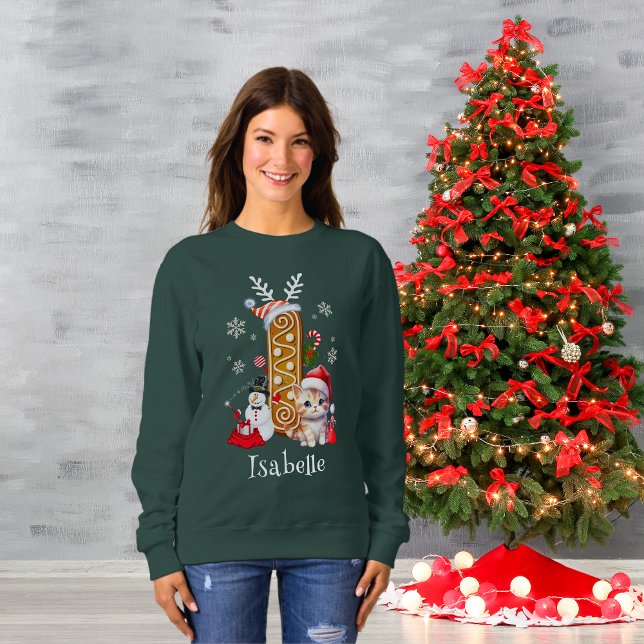 Weihnachtszeit Weihnachtsgebäck Alphabet I Sweatshirt (Von Creator hochgeladen)