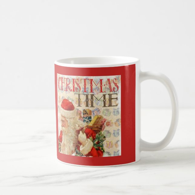 Weihnachtszeit Weihnachtsmann Kaffeetasse (Rechts)