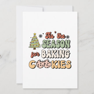 Weihnachtszeit zum Backen von Cookies Einladung
