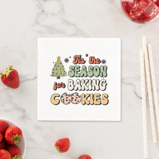Weihnachtszeit zum Backen von Cookies Serviette