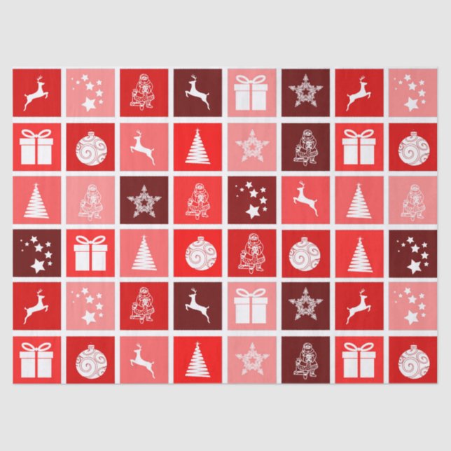 Weihnachtszeitpapier Seidenpapier (Vorderseite)