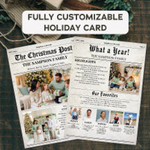 Weihnachtszeitung im Vintage-Stil als Newsletter
