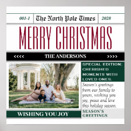 Weihnachtszeitung Zeitung zum Thema Aufkleber Poster