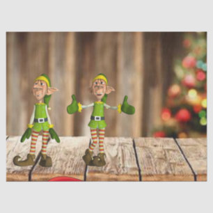 Weihnachtszettel, Elf Seidenpapier