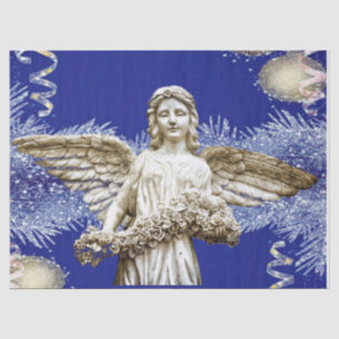 Weihnachtszettel, Engel Seidenpapier