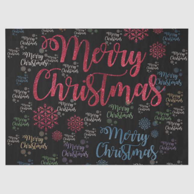 Weihnachtszettel, Frohe Weihnachten Seidenpapier (Vorderseite)