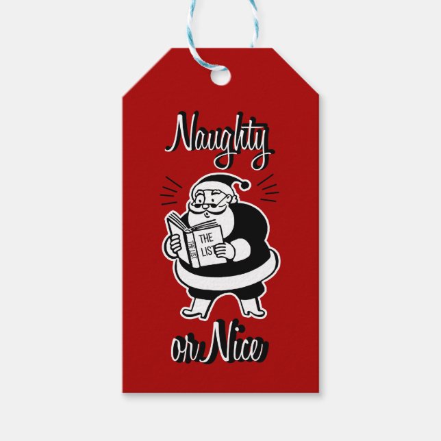 Weihnachtszettel oder Nizza Weihnachtsgeschenke Geschenkanhänger (Vorderseite)