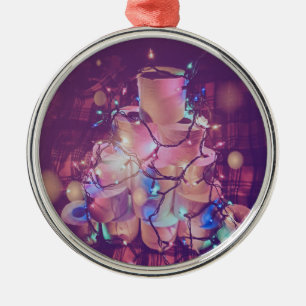 Weihnachtszettel Ornament Aus Metall