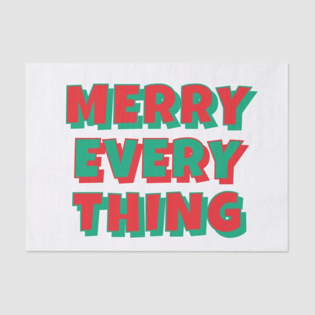 Weihnachtszettel Seidenpapier (Vorderseite)