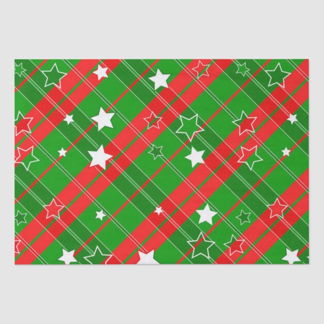 Weihnachtszettel/US Flagge Seidenpapier (Vorderseite)