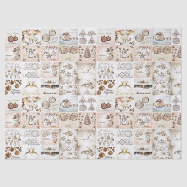 Weihnachtszettel, Weihnachtsfeiertage Seidenpapier (Vorderseite)