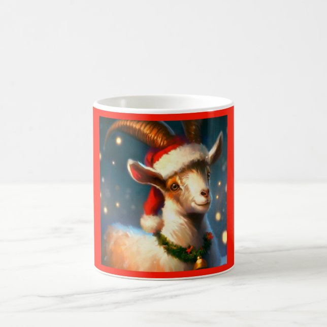 Weihnachtsziege 2 kaffeetasse (Mittel)