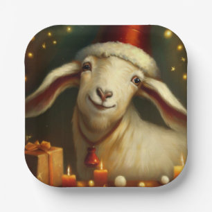 Weihnachtsziege 3 pappteller