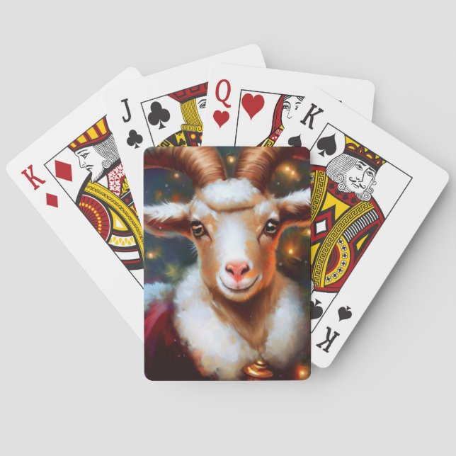 Weihnachtsziege (4) spielkarten (Rückseite)