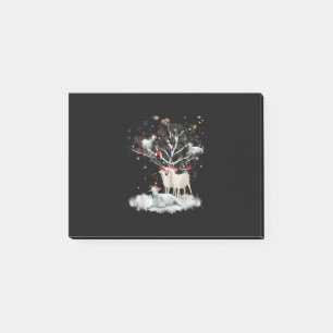 Weihnachtsziege auf Baum Funny Santa Goat Lover Ge Post-it Klebezettel