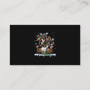 Weihnachtsziege auf Baum Santa Goat Lover Begleitkarte