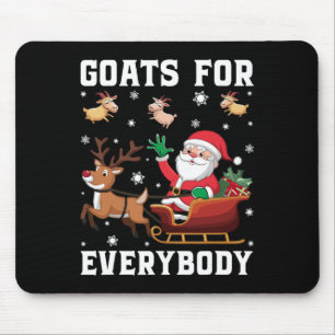 Weihnachtsziege Funny Goat für alle Mousepad