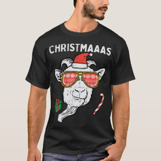 Weihnachtsziege Santa Xmas Farm Tier Bauer Männer  T-Shirt