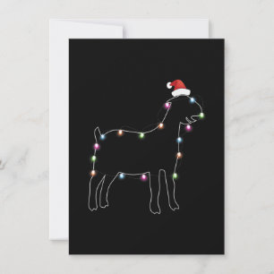 Weihnachtsziege Weihnachten Farb-LED-Licht Xmas Zi Einladung