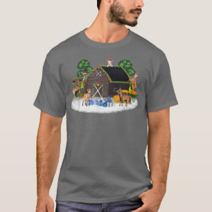 Weihnachtsziegen Hausziege WinterWeihnachtsschnee T-Shirt