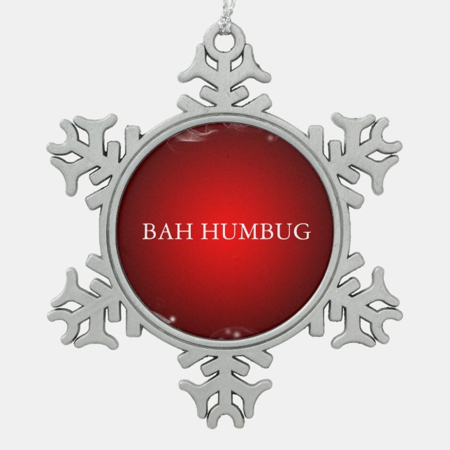 Weihnachtszinndekoration Schneeflocken Zinn-Ornament (Vorderseite)