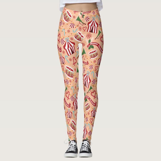 Weihnachtszirkus Leggings (Vorderseite)