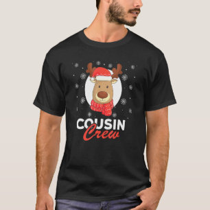 Weihnachtszitat Cousin Crew Rentier passendes Paja T-Shirt