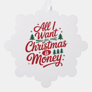 Weihnachtszitat Ornament Karte