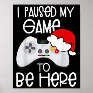 Weihnachtszitate habe ich mein Spiel hier angehalt Poster