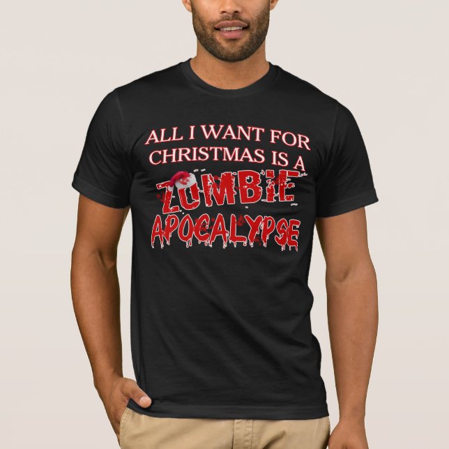 Weihnachtszombie-Apokalypse T-Shirt (Vorderseite)