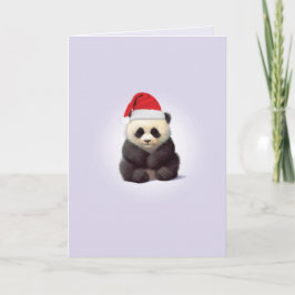 WeihnachtsZoo-Baby-Panda-Weihnachtskarte Feiertagskarte