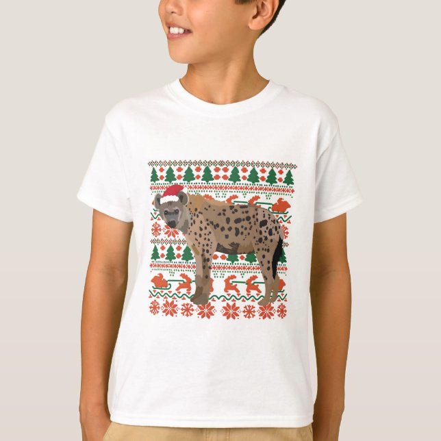 WeihnachtsZoo Hyena T-Shirt (Vorderseite)