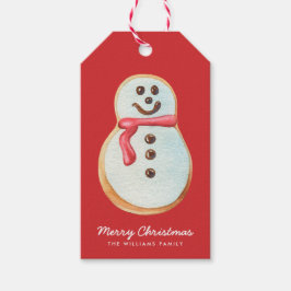 Weihnachtszucker Cookie Snowman Geschenkanhänger