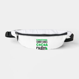 Weihnachtszuckerstangen Kakao Chaos Design Bauchtasche