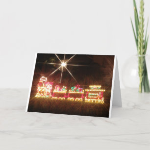 Weihnachtszug Feiertagskarte