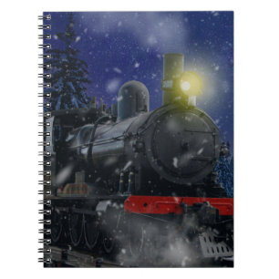 Weihnachtszug im Schnee              Notizblock