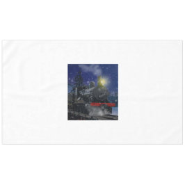 Weihnachtszug im Schnee Tischdecke