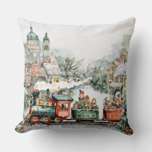 Weihnachtszug Kissen