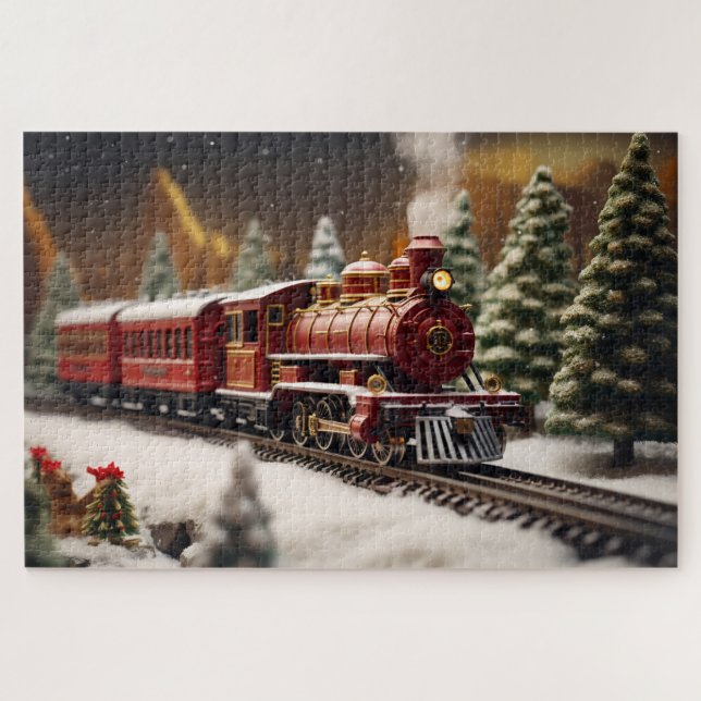 Weihnachtszug Puzzle (Horizontal)