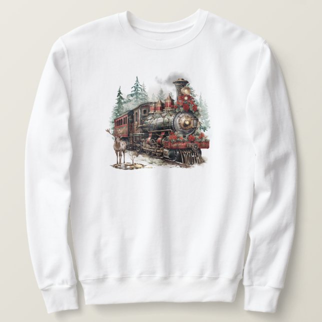 Weihnachtszug Sweatshirt (Design vorne)