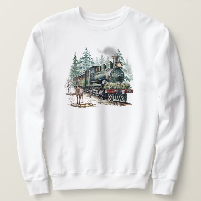 Weihnachtszug Sweatshirt (Design vorne)