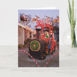 Weihnachtszug von unserem Haus zu Ihrem Karte