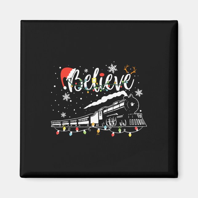 Weihnachtszug Weihnachten Glauben Polar Express Xm Magnet (Vorne)