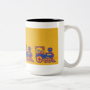 Weihnachtszug Zweifarbige Tasse